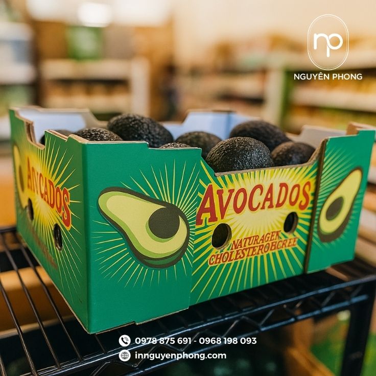 Mẫu thùng carton đựng bơ nổi bật